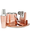 Godinger 9pc Copper Bar Set In Copper