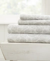 Ienjoy Home The Farmhouse Chic Premium Ultra Soft Pattern 4 Piece Sheet Set By Home Collection - Queen Bedding In Grey Coarse Paisley