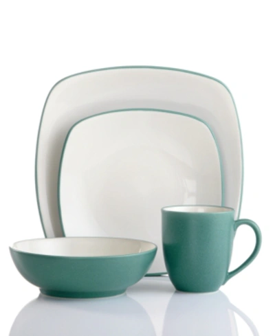 Noritake Colorwave Square 4 Piece Place Setting In Turquoise
