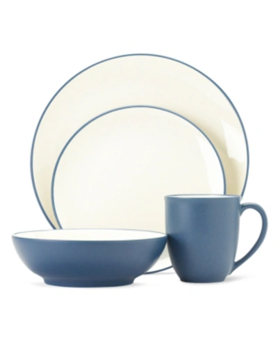 Noritake Colorwave Coupe 4 Piece Place Setting In Blue