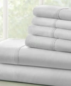IENJOY HOME SOLIDS IN STYLE BY THE HOME COLLECTION 6 PIECE BED SHEET SET, QUEEN