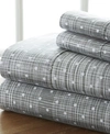 Ienjoy Home The Timeless Classics By Home Collection Premium Ultra Soft Pattern 4 Piece Bed Sheet Set - Cal King In Grey Soft Polka Dots
