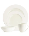 Noritake Colorwave Rim 4 Piece Place Setting In White
