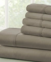Ienjoy Home Solids In Style 4-pc. Sheet Set, Twin In Taupe