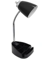 ALL THE RAGES LIMELIGHT'S GOOSENECK ORGANIZER DESK LAMP WITH IPAD TABLET STAND BOOK HOLDER AND USB PORT