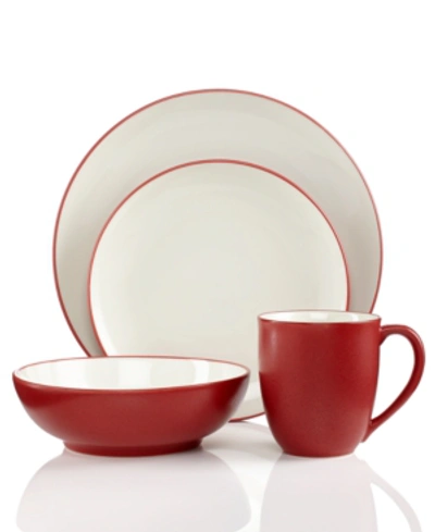 Noritake Colorwave Coupe 4 Piece Place Setting In Raspberry