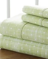 Ienjoy Home The Timeless Classics By Home Collection Premium Ultra Soft Pattern 4 Piece Bed Sheet Set - Full Bed In Moss Soft Polka Dots