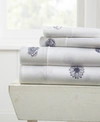 Ienjoy Home The Boho & Beyond Premium Ultra Soft Pattern 4-pc. Sheet Set, King In Indigo Flowers