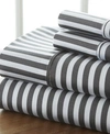 Ienjoy Home The Timeless Classics By Home Collection Premium Ultra Soft Pattern 3 Piece Bed Sheet Set - Twin Bed In Grey Soft Ribbon