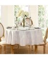 Elrene Barcelona 70" Round Tablecloth In White