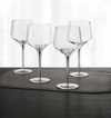 HOTEL COLLECTION SET OF 4 BLACK-CASED STEM WINE GLASSES, CREATED FOR MACY'S