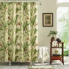 Tommy Bahama Home Palmiers Cotton Shower Curtain, 72" X 72" In Medium Green