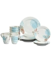 Tabletops Unlimited Emma 16-pc. Dinnerware Set, Service For 4 In Multi Clr