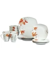 Tabletops Unlimited Lily 16-pc. Dinnerware Set, Service For 4 In Multi Clr