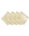 Elrene Denley Stripe Set Of 4 Napkins In Antique
