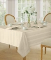 Elrene Denley Stripe Tablecloth, 60" X 120" In Ivory