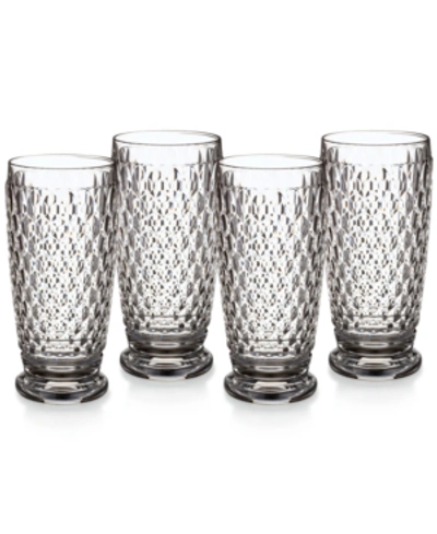 Villeroy & Boch Villeroy Boch Boston Saffron Highball Glasses, Set Of 4 In Clear