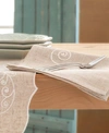 Lenox French Perle Embroidered Napkin, 19" X 19" In Lin