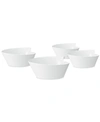 Villeroy & Boch New Wave Collection Round Rice Bowl Set, Set Of 4 In White
