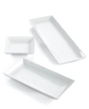 THE CELLAR WHITEWARE NESTED SERVING TRAYS, SET OF 3, CREATED FOR MACY'S