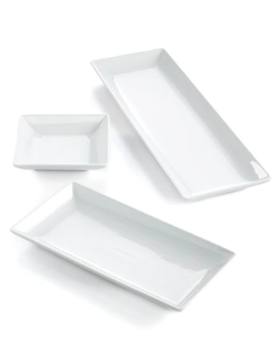 The Cellar Whiteware Nested Serving Trays, Set Of 3, Created For Macy's