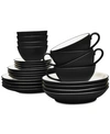 Noritake Colorwave 24-pc. Dinnerware Set, Service For 4 In Graphite