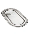 CLASSIC TOUCH PRISM SERVING TRAY WITH DIAMONDS, CANDLE TRAY