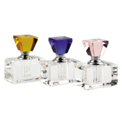 Badash Crystal 3-piece Rainbow Perfume Set In Clear