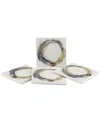 Thirstystone Fluid Orbit 4-pc. Coaster Set In Multi