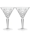 MARQUIS BY WATERFORD CROSBY MARTINI, PAIR