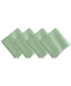 Elrene La Classica Linen Napkin, Set Of 4 In Green