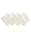 Elrene La Classica Linen Napkin, Set Of 4 In Ivory