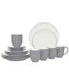 Noritake Colorwave 20-pc. Coupe Dinnerware Set, Service For 4 In Slate