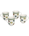 Villeroy & Boch French Garden Mugs, Set Of 4 In Fleurence