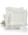 Villeroy & Boch New Wave 12 Pc. Dinnerware Set, Exclusively At Macy's, Service For 4 In White