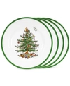Spode Christmas Tree Salad Plate, Set Of 4