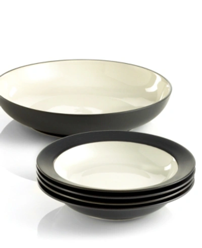 Noritake Colorwave Rim 5 Piece Pasta Set In Graphite