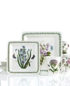Portmeirion Dinnerware, Botanic Garden Square 12 Piece Set, Service For 4