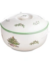 Spode Christmas Tree Round Covered Casserole Dish