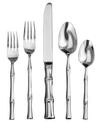 Ricci Argentieri Ricci Bamboo 5-piece Place Setting In Silver