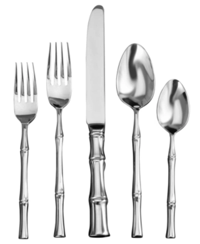 Ricci Argentieri Ricci Bamboo 5-piece Place Setting In Silver