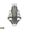 Elk Lighting Riveted Plate 2 Wall Sconce Silverdust Iron/polished Nickel In Silver