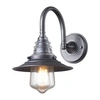 Elk Lighting 1 Light Sconce In Weathered Zinc In Silver