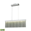 Elk Lighting Meadowland Billiard/island Satin Aluminum/polished Chrome In Multi