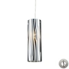 Elk Lighting Chromia 1 Light Pendant In Polished Chrome In Chrome