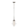 Elk Lighting Gramercy 1 Light Pendant In Polished Nickel In Silver