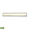 Elk Lighting Captiva Vanity Polished Stainless/matte Nickel In Silver