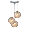 Elk Lighting Watersphere 3-light Pendant In Polished Chrome In Chrome