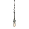 Elk Lighting Cast Iron Pipe 1 Light Pendant In Weathered Zinc In Multi