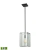 Elk Lighting Lucian 1 Light Pendant In Oil Rubbed Bronze With Clear Glass In Bronze